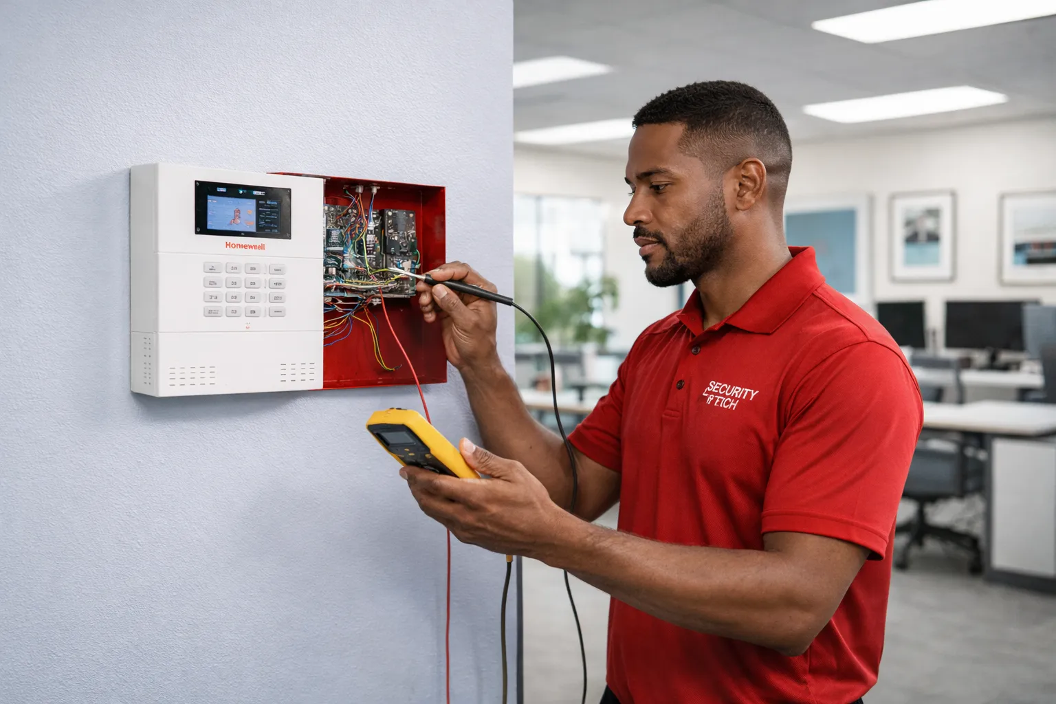 Professional service provider assisting customer